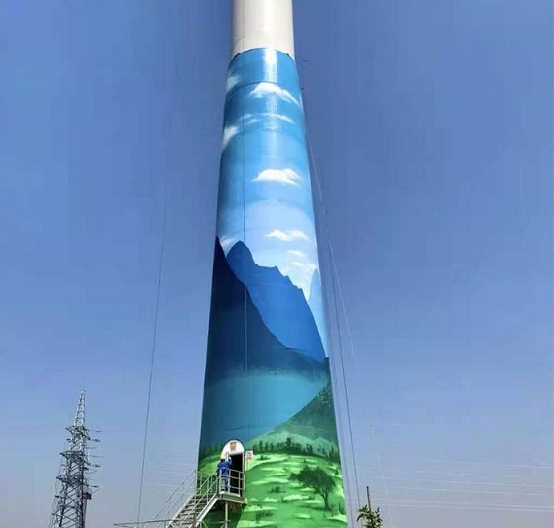 高空寫字-煙囪寫字施工特點：方案優 價格優 更安全