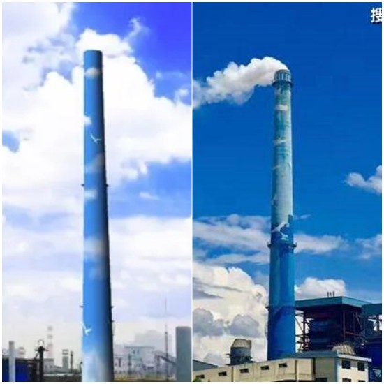 煙囪刷色環美化:工業與自然環境的和諧共生