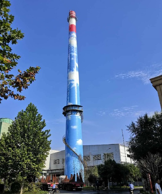 烏魯木齊煙囪美化-烏魯木齊煙囪美化改造確定三個方案